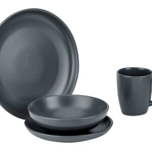 Viva matarstell 16 stykkja sett - Stálgrátt