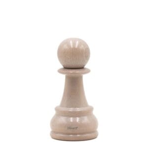 Bisetti Chess salt eða piparkvörn Peð hvít - 16 cm