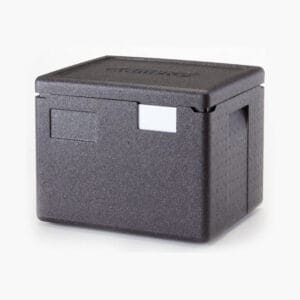 Frauðplastkassi svartur 22 ltr - 1/2 GN