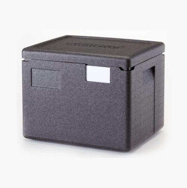 Frauðplastkassi svartur 22 ltr - 1/2 GN