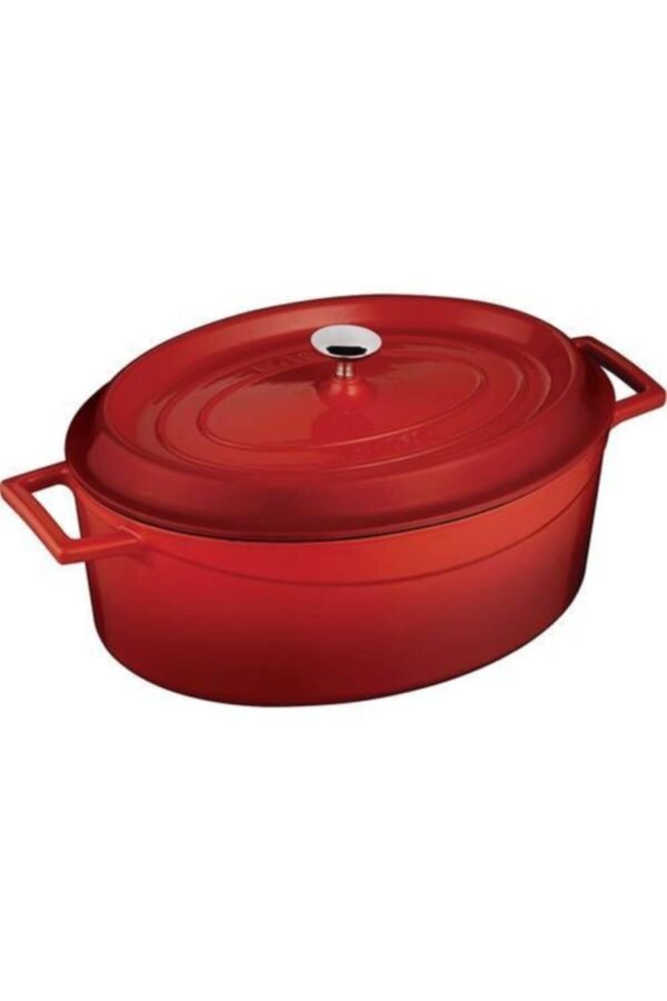 LAVA steypujárns pottur rauður sporöskjulaga - 33 cm - Image 3