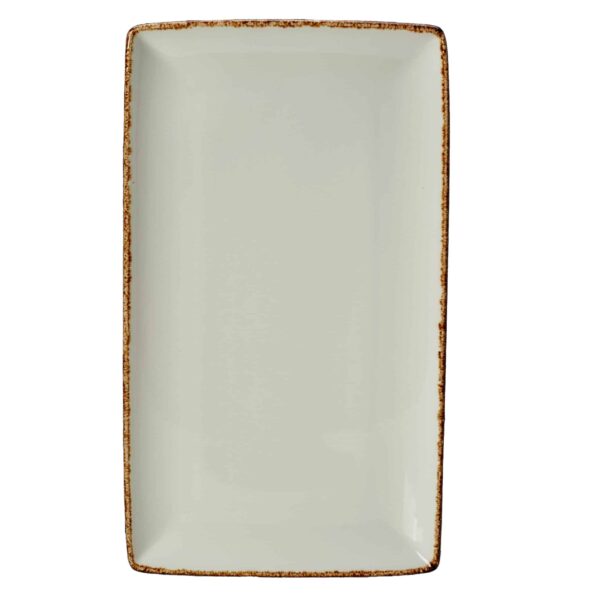 Craft ferkantaður diskur 33 x 19 cm - Brown Dapple