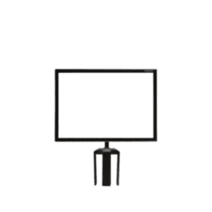 TENSATOR POST SIGN HOLDER BLACK