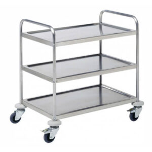 Pujadas handvagn stál 3 hillur 80x50x95sm
