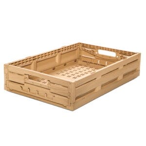 ECORetail Foldable box wood look 60x40x12cm