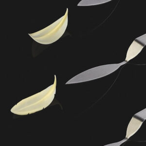 Súkkulaði skreytingaspaði - Feather medium