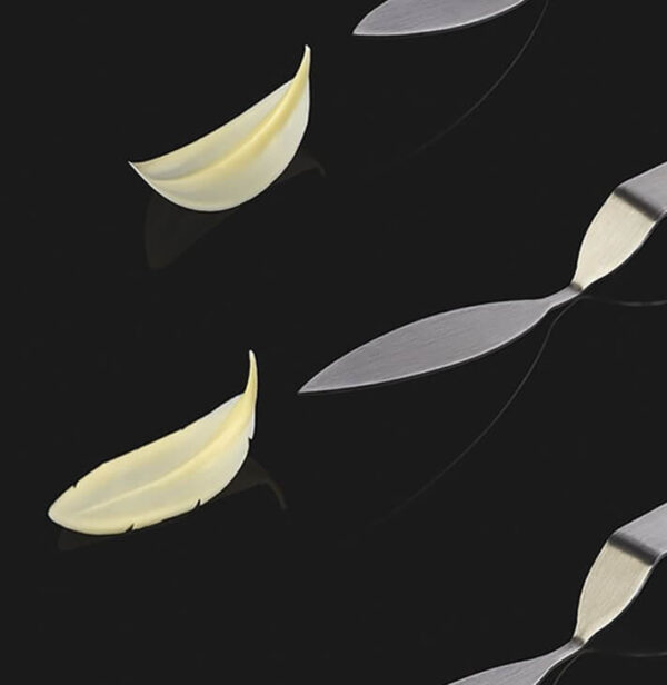 Súkkulaði skreytingaspaði - Feather medium
