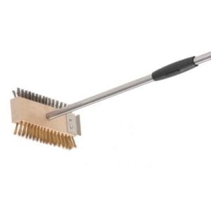 GI-Metal Double brush ststeel&brass bristles