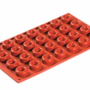 Pavoni Siliconform Micro Savarin Round - 28 hólf