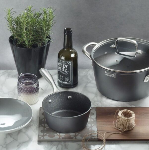 Skaftpottur Stone black non stick - 16 cm - Image 2