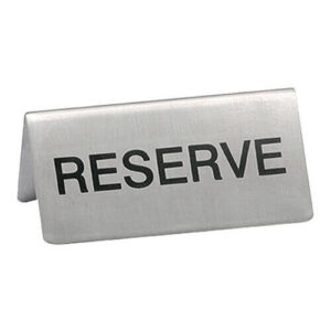 Borðmerking RESERVED