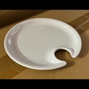 HBE Melamin diskur með gati fyrir glas 17.8cm