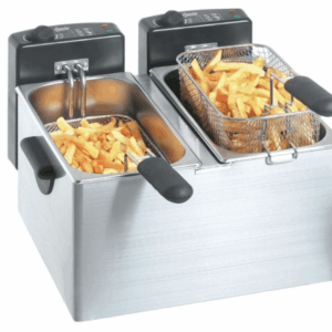 Djúpsteikingarpottur MINI tvöfaldur 2 x 4 ltr