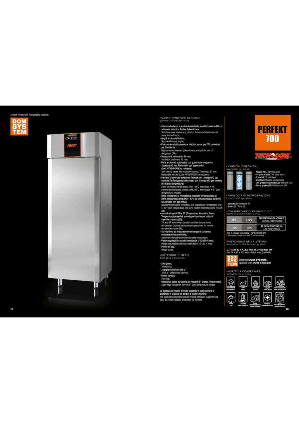 Tecnodom Perfekt 700 Stálfrystir BT GN 2/1 - Image 2