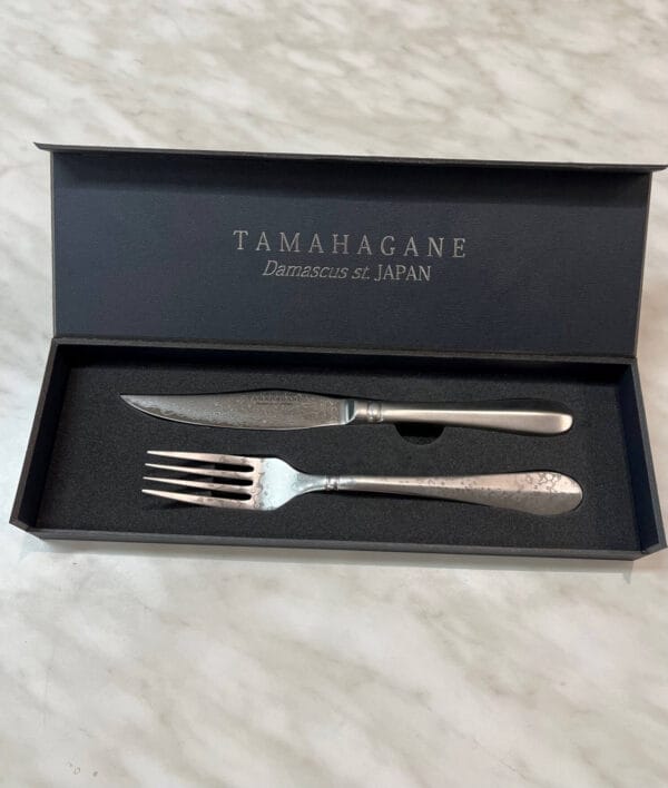 Tamahagane Damaskus Steikarhnífaparasett