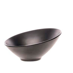 Melamin skál Svört 15 x15 x 5-4 cm