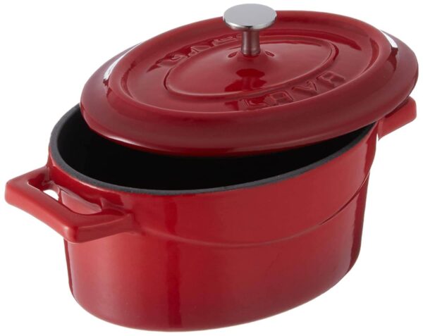 LAVA mini steypujárns pottur rauður – 10 cm