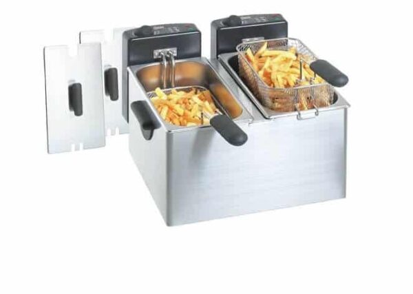 Djúpsteikingarpottur MINI tvöfaldur 2 x 4 ltr - Image 2