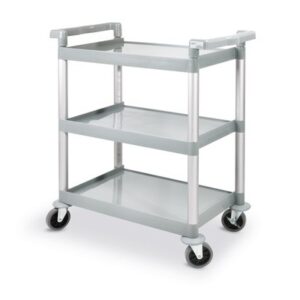 Hendi handvagn grátt  plast 3 hillur 80x41x95sm