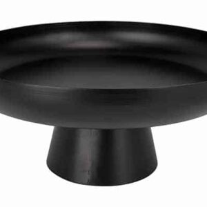Kökudiskur á fæti Svartur - 24,5 cm