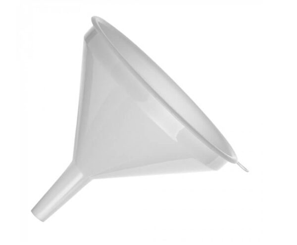 Trekt hvít plast - 22 cm