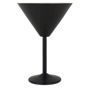 Martini glas stál svart 35 cl