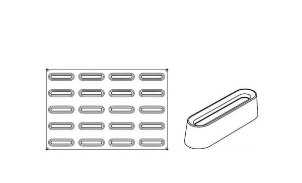 Pavoflex silicon form - 20 hólf - Image 4
