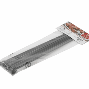Grillpinnar stál 30cm - 12 í pk
