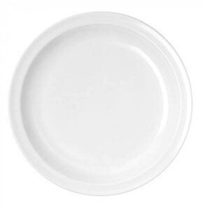 Melamin diskur 24 cm - hvítur