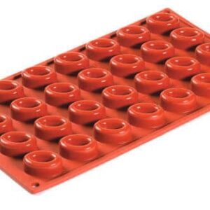 Pavoni Siliconform Micro Savarin Oval - 28 hólf