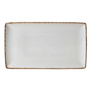 Craft ferkantaður diskur 27 x 16 cm - Brown Dapple