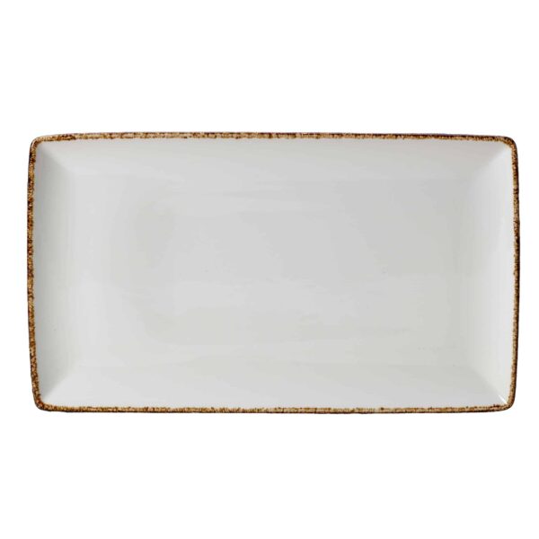 Craft ferkantaður diskur 27 x 16 cm - Brown Dapple