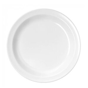 Melamin diskur 20 cm - hvítur