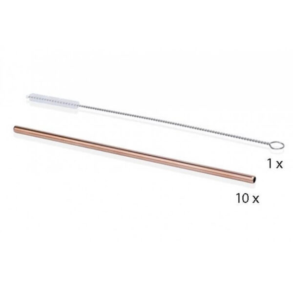 Stálrör kopar 21 cm - 10 stykki