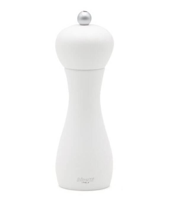 Bisetti Rimini saltkvörn hvít - 18 cm