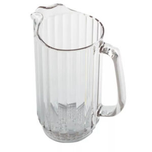 Plastkanna glær 0,9 ltr