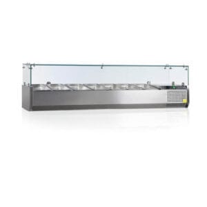 TEFCOLD Kælirenna 160x39x44,5cm m/gleri
