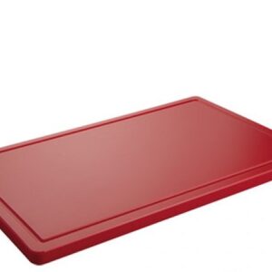 Skurðarbretti með safarönd 1/1 GN -Rautt