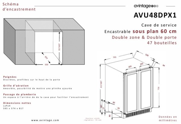 LA SOMMELIERÉ Avintage vínkælir - í innréttingu - Image 8