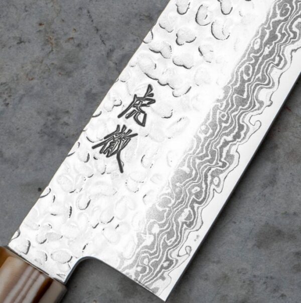 Kotetsu Damascus Santoku hnífur - 18 cm - Image 3