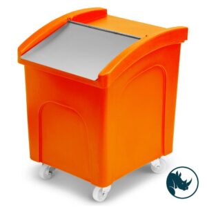 Hráefnadallur appelsínugulur -140 ltr
