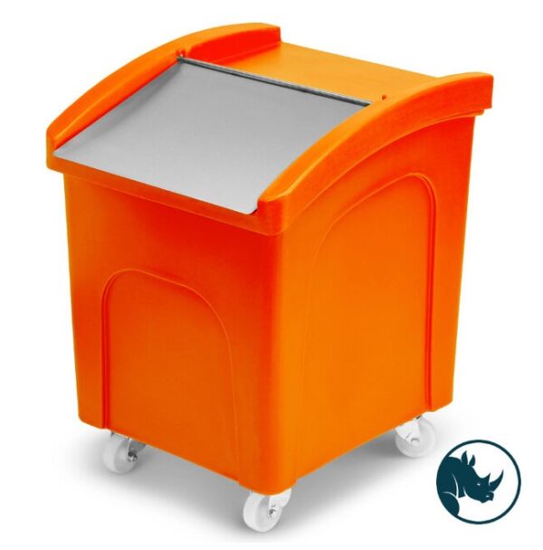 Hráefnadallur appelsínugulur -140 ltr