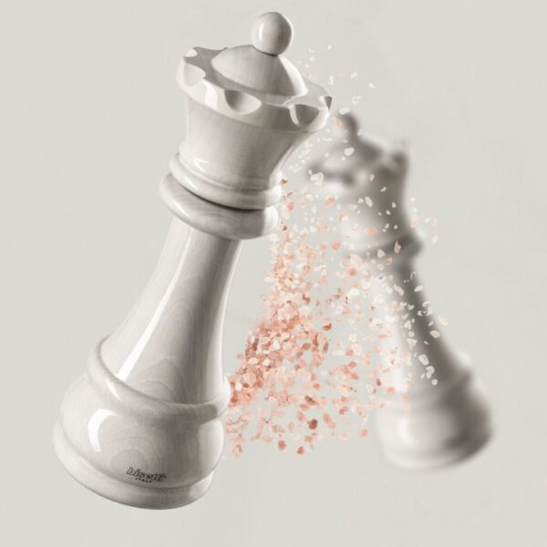Bisetti Chess salt eða piparkvörn hvít - Drottning - Image 3