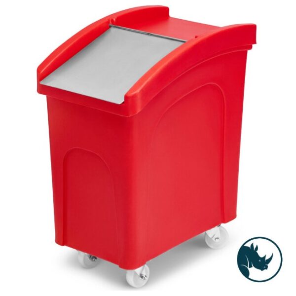 Hráefnadallur rauður - 90 ltr