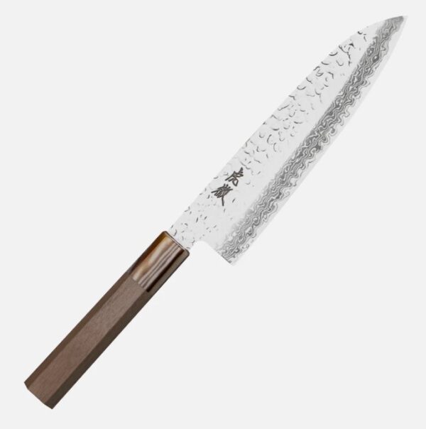 Kotetsu Damascus Santoku hnífur - 18 cm