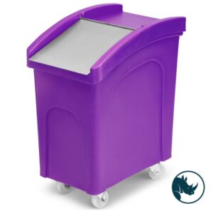 Hráefnadallur fjólublár - 90 ltr