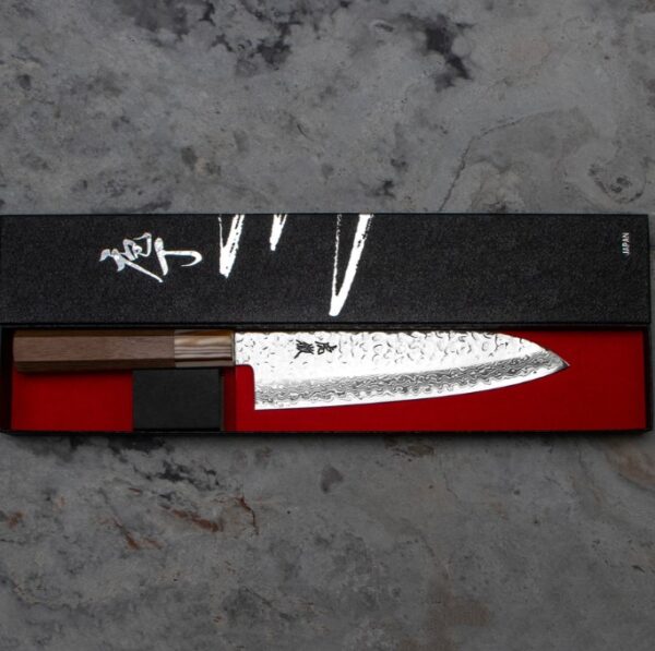 Kotetsu Damascus Santoku hnífur - 18 cm - Image 4