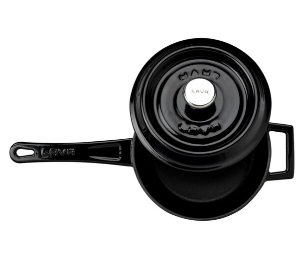 LAVA Pottur með skafti Svartur - 16 cm - Image 2