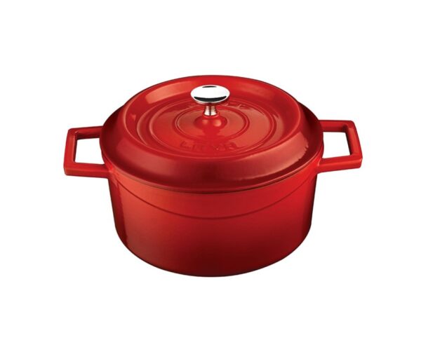 LAVA steypujárns pottur emeleraður 18 cm - Rauður
