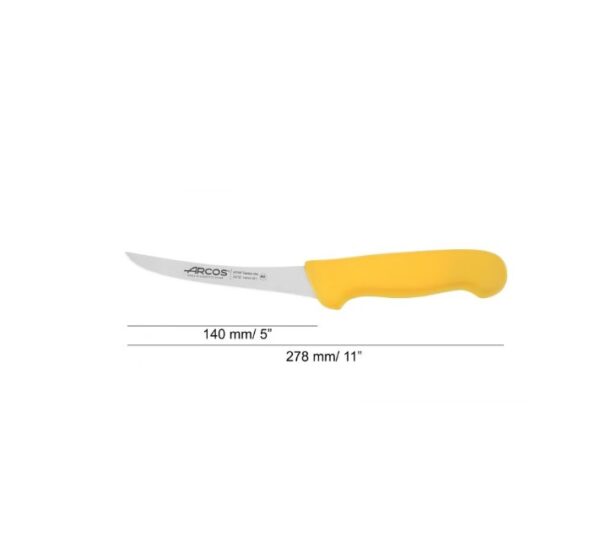 ARCOS Úrbeiningarhnífur boginn  Gulur - 140 mm - Image 4